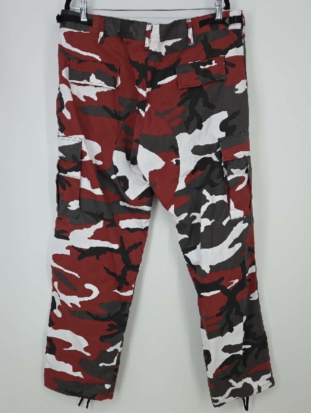 Red Camo Cargo Pants for Men — Utility Style - Picture 11 of 16